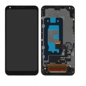 Replace / Repair Your Broken Screen Using this parts of Lg q6 broken display screen replacement, frame black