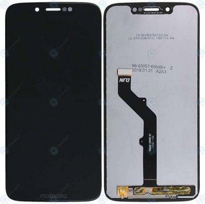 Replace / Repair Your Broken Screen Using this parts of LCD Display and Touch Screen Combo Folder For Motorola Moto G7 Play - Black