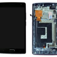 Replace / Repair Your Broken Screen Using this parts of LCD Display and Touch Screen Combo Folder for OnePlus 2 - Black Frame