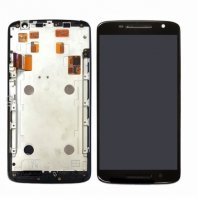 Replace / Repair Your Broken Screen Using this parts of LCD Display and Touch Screen For Motorola Moto X Play - Black Frame