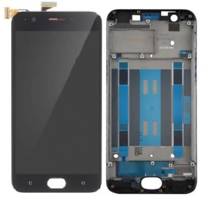 Replace your screen of LCD Display for Oppo A57 (Oppo F3 Lite) CPH1701, with Touch Screen Replacement Combo Folder Assembly - Black Frame