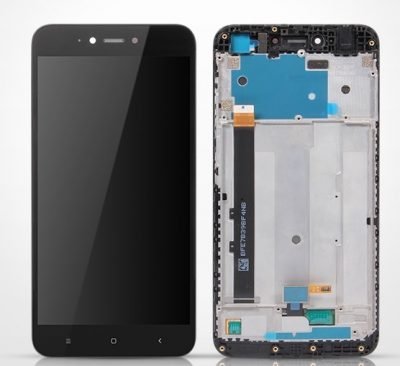 Change your glass of LCD Display for Xiaomi Redmi Y1 Lite with Touch Screen Replacement Combo Folder Assembly - Black Frame