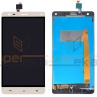 Replace / Repair Your Broken Screen Using this parts of LCD Display with Touch Screen Combo Folder For Lava V5 - White