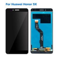 Replace LCD Display for Honor 5X, X5, GR5, GR5W with Touch Screen Replacement Combo Folder Assembly - Black