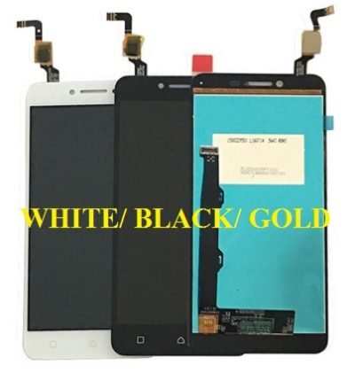 Replace LCD Display for Lenovo Vibe K5 Plus A6020a46 with Touch Screen Replacement Combo Folder Assembly - Gold, Black, White