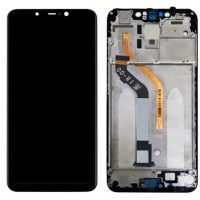 Display Screen for Xiaomi Pocophone F1 Poco F1 phone, M1805E10A with Touch Combo Folder Full Assembly Digitizer Glass Replacement, Black Frame