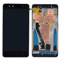 Replace LCD Display for Lenovo K8 Plus, K8+, K8 Plus with Touch Screen Replacement Combo Folder Assembly - Black Frame