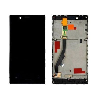 Replace your LCD Display with Touch Screen Replacement Combo Folder Assembly For Nokia Lumia 720 Nokia RM-885 - Black Frame