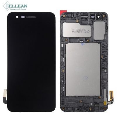 LCD Display with Touch Screen Replacement Combo Folder Assembly For LG K8 (2018), LG K9, K-9 - Black Frame